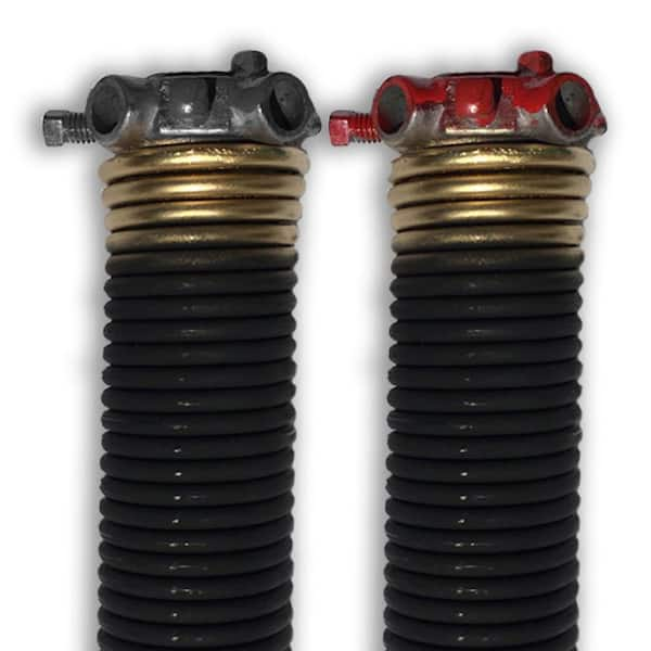 DURA-LIFT 0.250 in. Wire x 2 in. D x 39 in. L Torsion Springs in Gold Left and Right Wound Pair for Sectional Garage Door