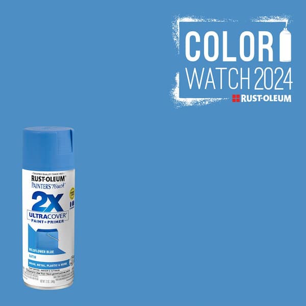 Rust-Oleum Painter's Touch 2X 12 oz. Satin Wildflower Blue General Purpose Spray Paint