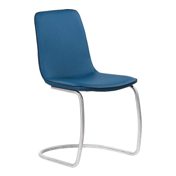 Armen Living Brittany Blue Dining Chair (Set of 2)