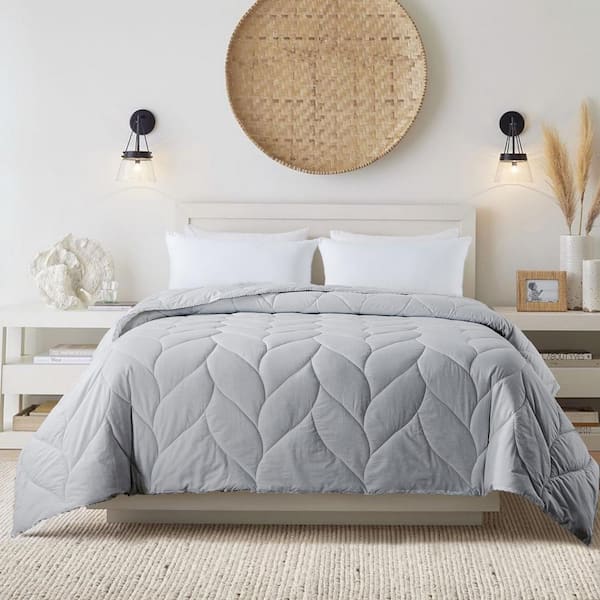 Waverly Antimicrobial Gray Full/Queen Down Alternative Comforter