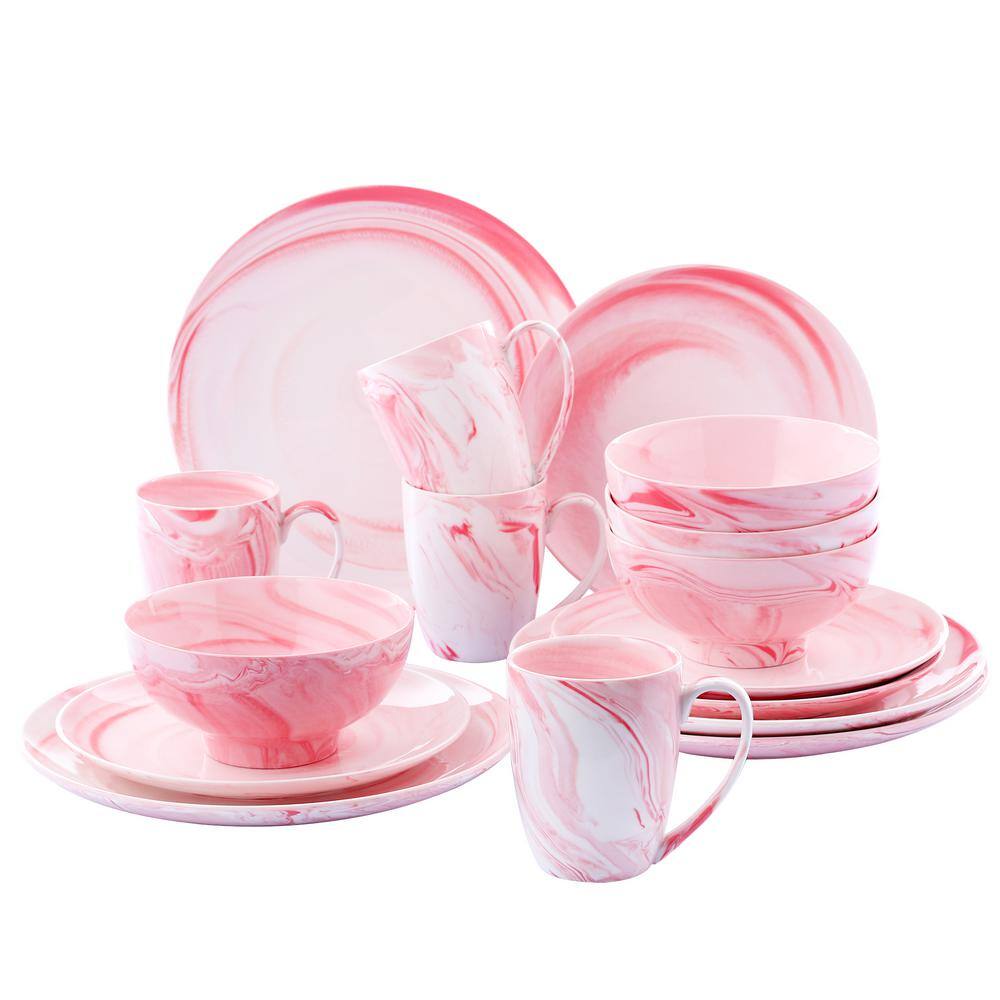 pink dishware