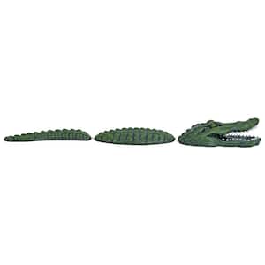 33.5 in. H Fearless Floating Gator Sculpture
