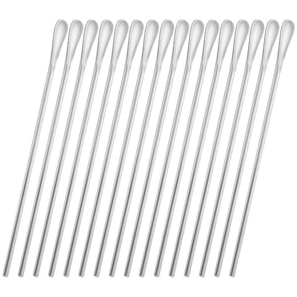 12-Pack Stainless Steel Long Handle Stirring Spoons 8.5 Inch Bar Mixing Spoons for Coffee Tea Cocktails