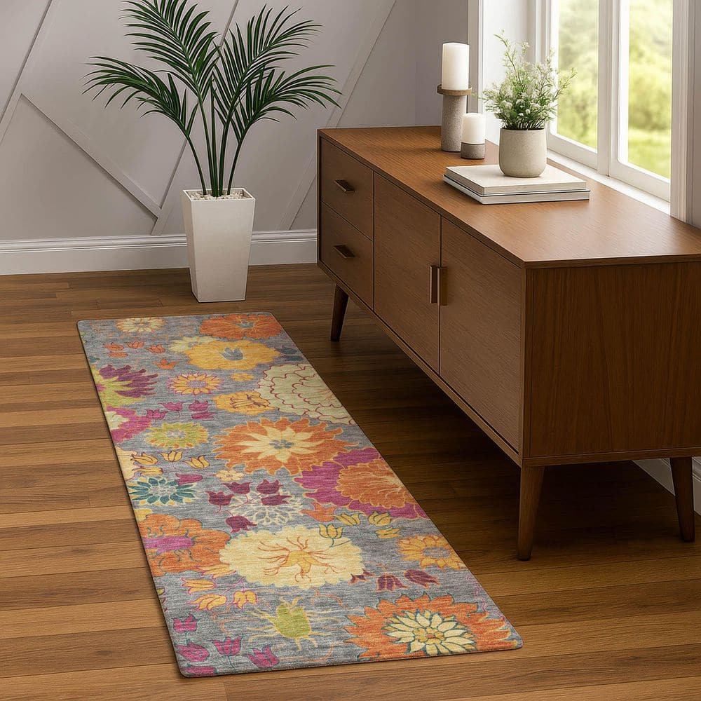 Chantille Machine Washable Indoor/Outdoor Abstract ACN2293 Gray 2 ft. 3 in. x 7 ft. 6 in. Runner Rug price history on PriceWatchPro