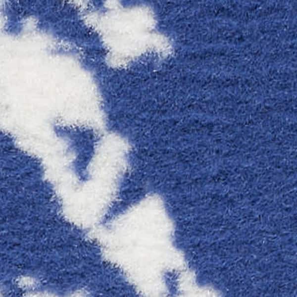 2 ft. x 8 ft. White Floral Washable Area Rug Runner Rug