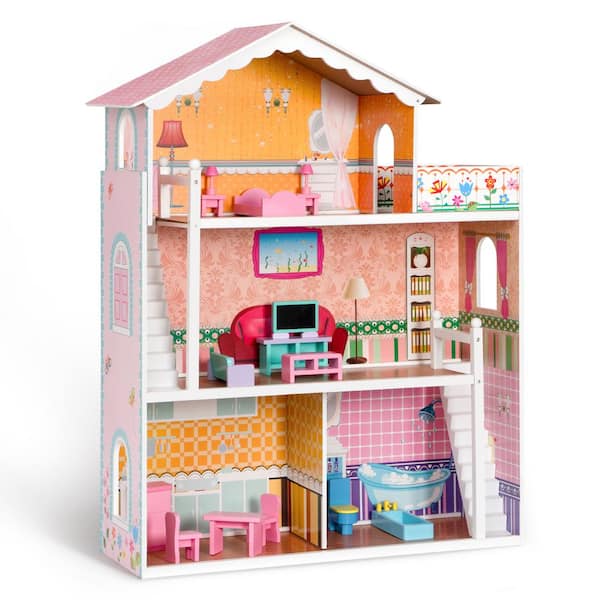 KidKraft Grand View Mansion Wooden Dollhouse With EZ Kraft Assembly   Kids Toys Toy Cyel 155 64 600 