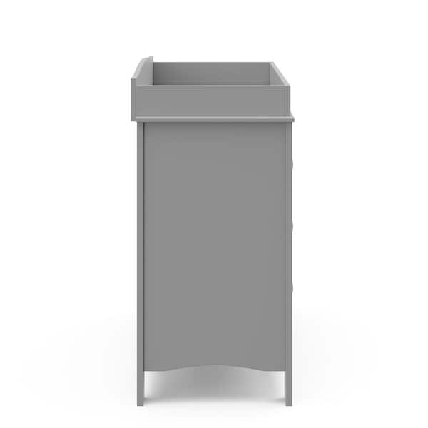 Graco Noah Pebble Gray 3 Drawer Kids Dresser with Changing Topper