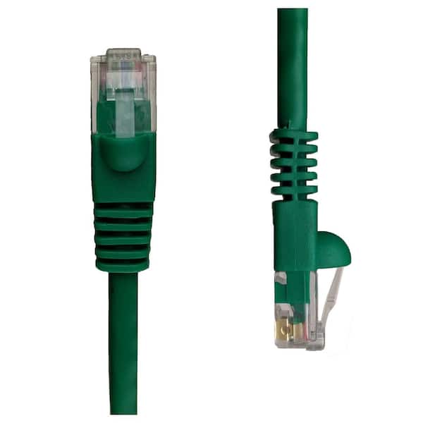 NTW 1 ft. Cat5e Snagless Unshielded (UTP) Network Patch Cable, Green
