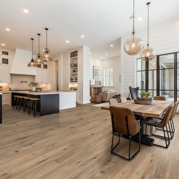 Edwards Oak 6 MIL x 6 in. W x 36 in. L Click Lock Waterproof Luxury Vinyl Plank Flooring (23.95 sqft/case)