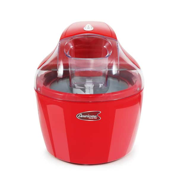 Americana Retro Collection 1.5 Qt. Electric Ice Cream Maker with Quick ...