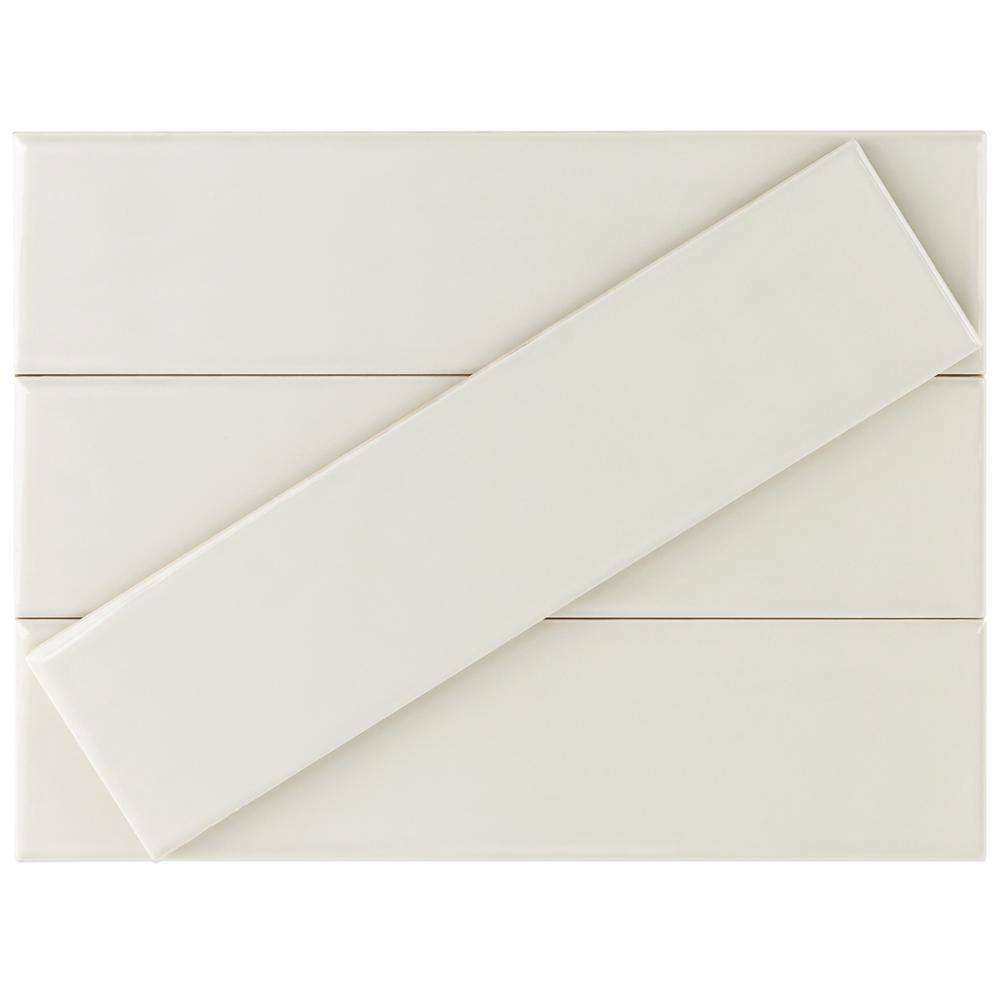 Bolton 3'' x 12'' Polished White Ceramic Subway Tile