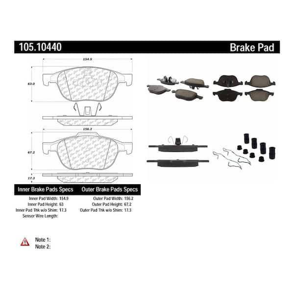 Centric Parts Disc Brake Pad Set