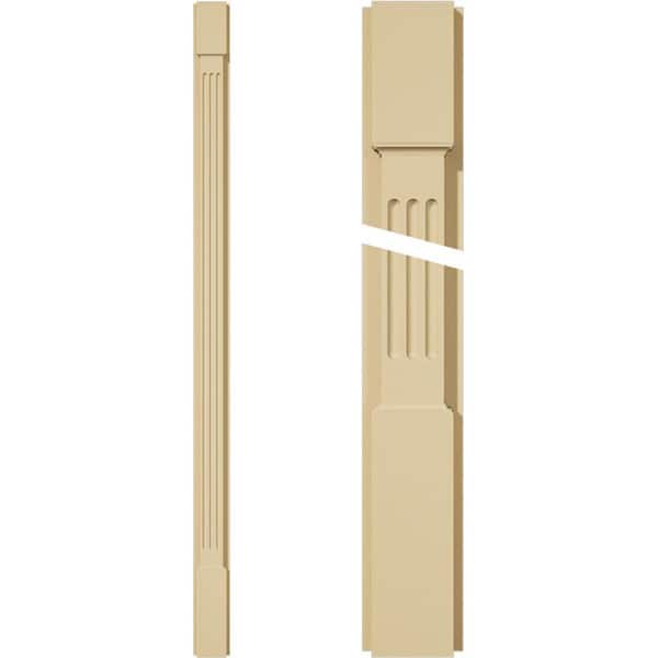 Ekena Millwork 2 in. D x 4 in. W x 72 in. L Primed Polyurethane Pilaster 1- Pack