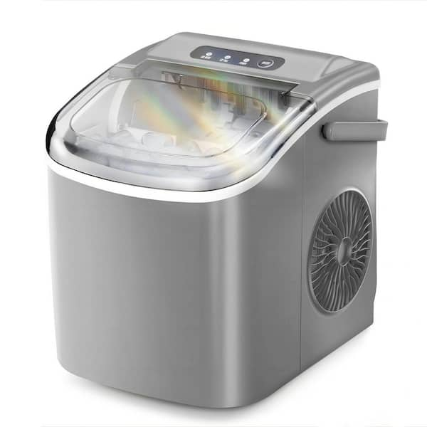 COWSAR 8.7 in. W 26 lbs. Per Day Bullet Ice Portable Counter Top Ice ...