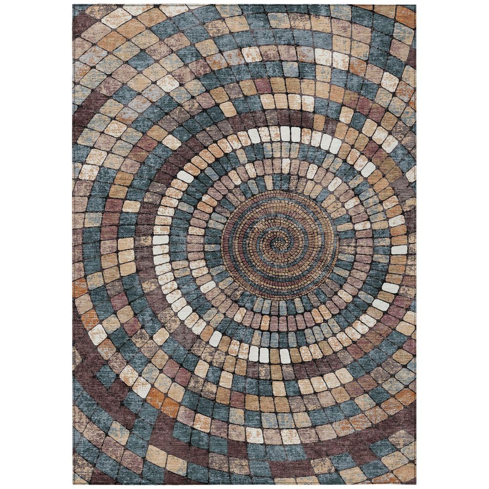 Chantille Machine Washable Indoor/Outdoor Abstract ACN2216 Copper 2 ft. 6 in. x 3 ft. 10 in. Area Rug price history on PriceWatchPro