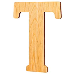 15 in. Oversized Unfinished Wood Letter (T)