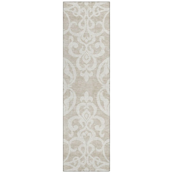 Addison Rugs Chantille Machine Washable Indoor/Outdoor Abstract ACN973 Beige 2 ft. 3 in. x 7 ft. 6 in. Area Rug