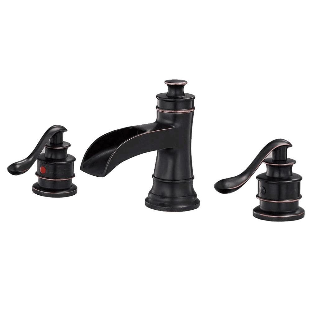 8 in. Widespread 2-Handle Bathroom Faucet with Spot Resist in Oil Rubbed Br