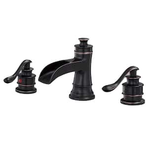 8 in. Widespread 2-Handle Bathroom Faucet with Spot Resist in Oil Rubbed Bronze
