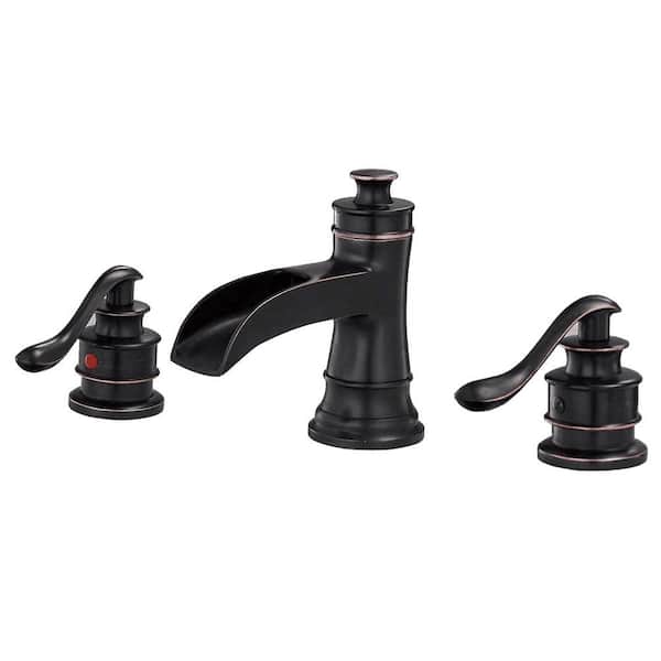 Boyel Living 8 in. Widespread 2-Handle Bathroom Faucet with Spot Resist in Oil Rubbed Bronze