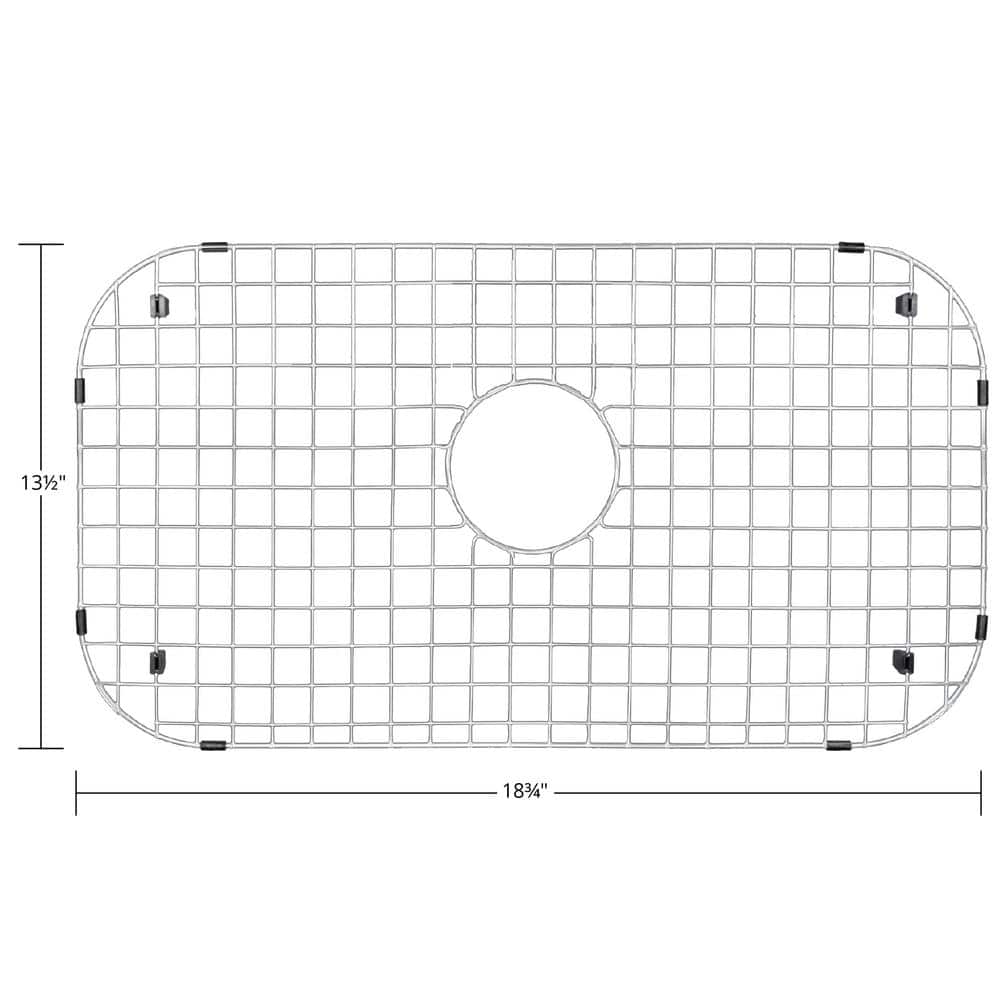 Karran Stainless Steel Sink Bottom Grid with Protective Bumpers