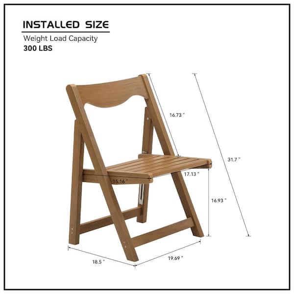 myhomore 3-Piece HDPE Foldable Small Table and Chair Set with 2