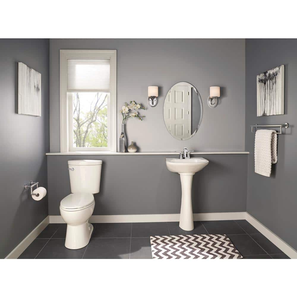 Polished Chrome 26" Wall Mounted Dual Towel Bar with Assist