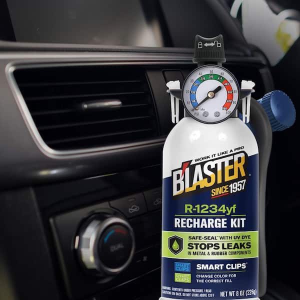 Blaster 8 oz. YF Refrigerant Kit with Stop Leak BLA600yfA - The