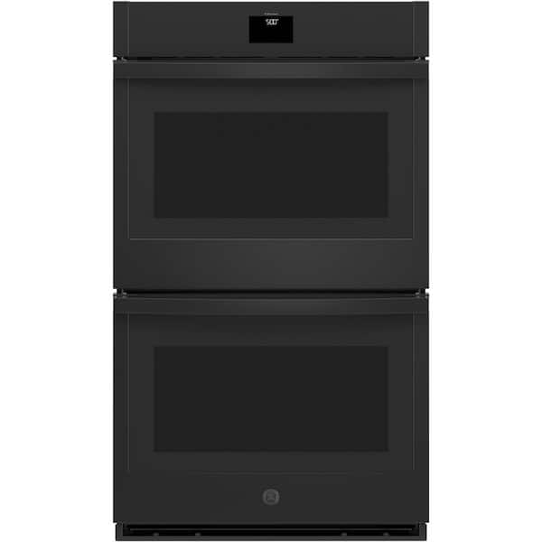 30 in. Double Smart Convection Wall Oven with No-Preheat Air Fry in Black