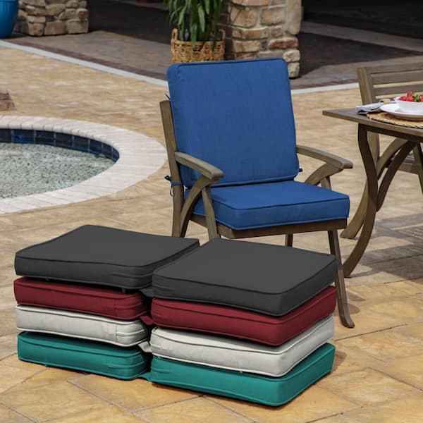 Chair Pad Waterproof Non-slip Resistant to Dirt Square Thin Seat Cushion  Soft