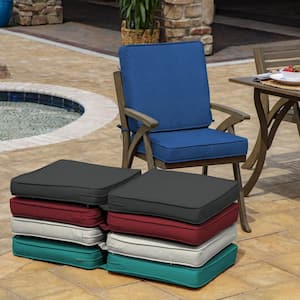 ProFoam 20 in. x 20 in. Lapis Blue Outdoor High Back Chair Cushion