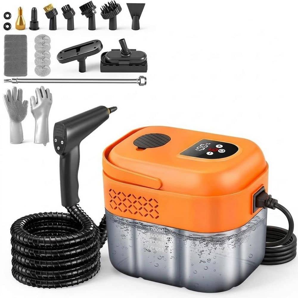 Corded Handheld Steam Cleaner for Hard Surfaces with 6-Level Adjustable Steam Control and 1.8Qt Large Tank price history on PriceWatchPro