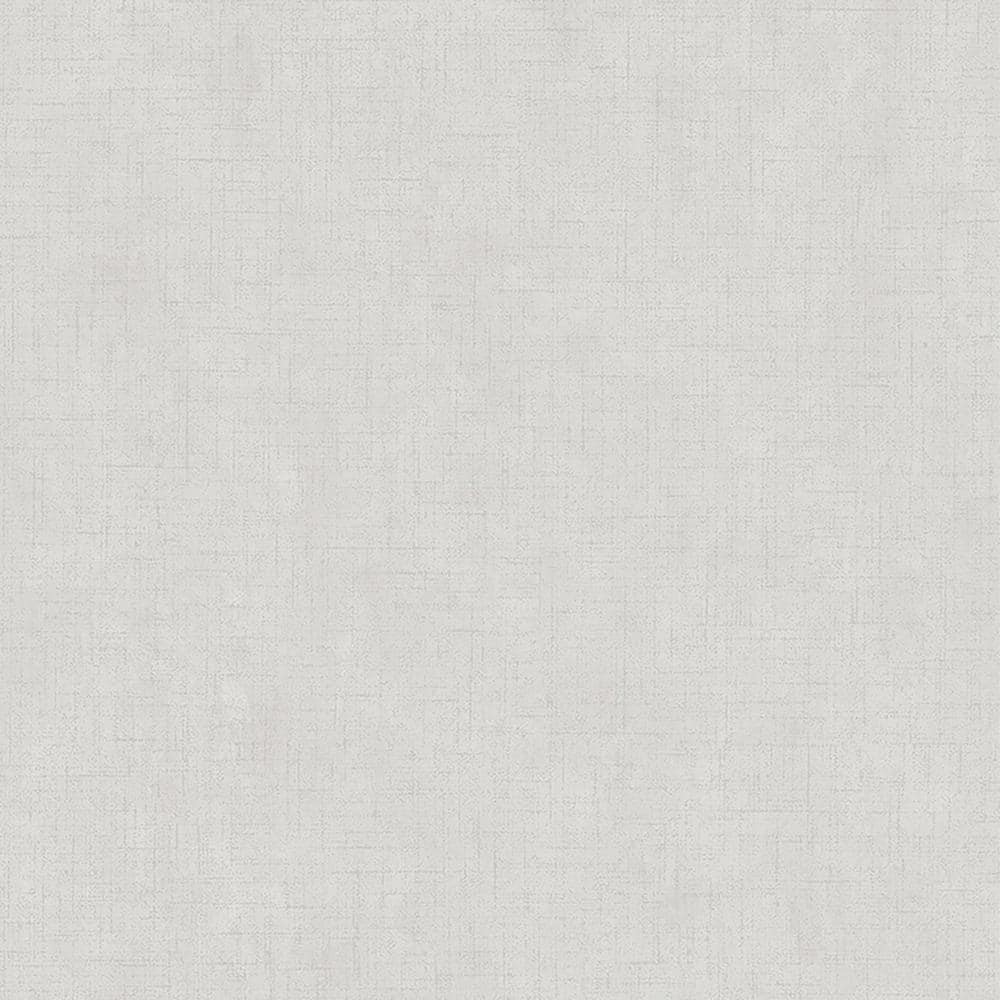 Plain Pale Silver Non-Woven Removable Wallpaper