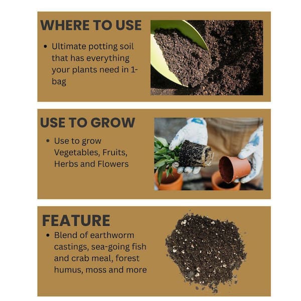 Ocean Forest 40 lbs. 6.3-6.8 pH Plant Garden Potting Soil Mix