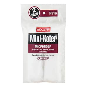 4 in. x 3/8 in. Mini-Koter Microfiber Roller (2-Pack)