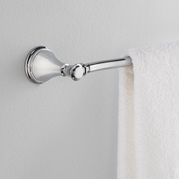 Cassidy 24 in. Wall Mount Towel Bar Bath Hardware Accessory in Polished Chrome