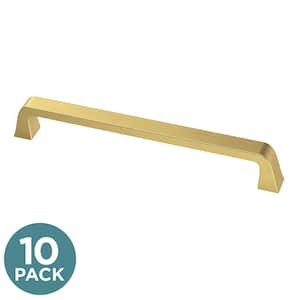 Classic Bell 6-5/16 in. (160 mm) Classic Modern Gold Cabinet Drawer Bar Pulls (10-Pack)