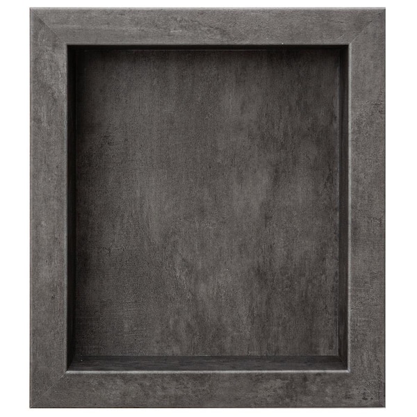 PALISADE 15.5 in. W x 3.75 in. H x 17.5 in. D Vinyl Waterproof Shower Niche Insert in Ashen Slate