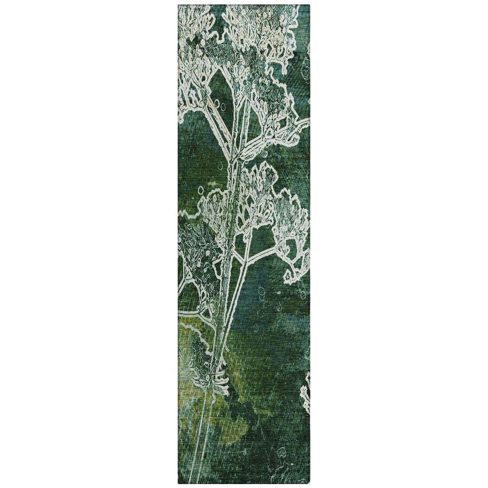 Chantille Machine Washable Indoor/Outdoor Abstract ACN2239 Teal 2 ft. 3 in. x 7 ft. 6 in. Runner Rug price history on PriceWatchPro