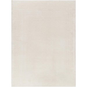 Freud Cream 5 ft. x 7 ft. Border Indoor Area Rug