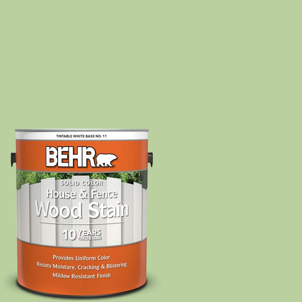 1 gal. #P380-4 Four Leaf Clover Solid Color House and Fence Exterior Wood S