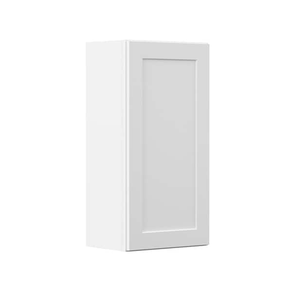Hampton Bay Denver White Painted Shaker Stock Ready to Assemble Wall Kitchen Cabinet (15 in. x36 in x12 in)