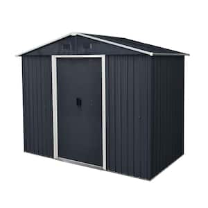 8 ft. W x 4 ft. D Metal Shed with Sliding Door (32 sq. ft. )