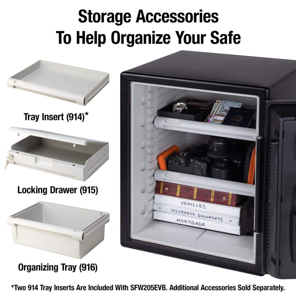 SentrySafe 2.0 cu. ft. Black Digital Fire and Water Safe