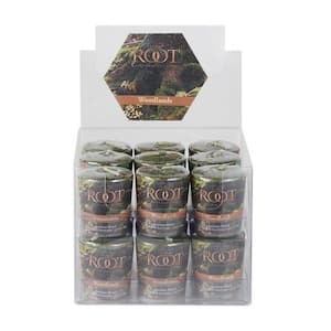 20-Hour Woodlands Moss Green Scented Votive Candle (Set of 18)