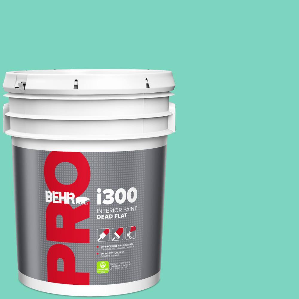 Reviews for BEHR PRO 5 gal. P4303 Green Parakeet Dead Flat Interior