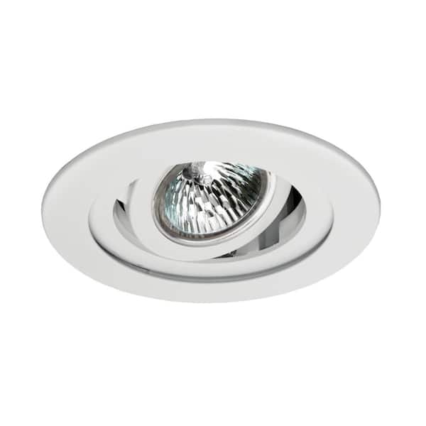 3 in. White Recessed Gimbal Ring Trim