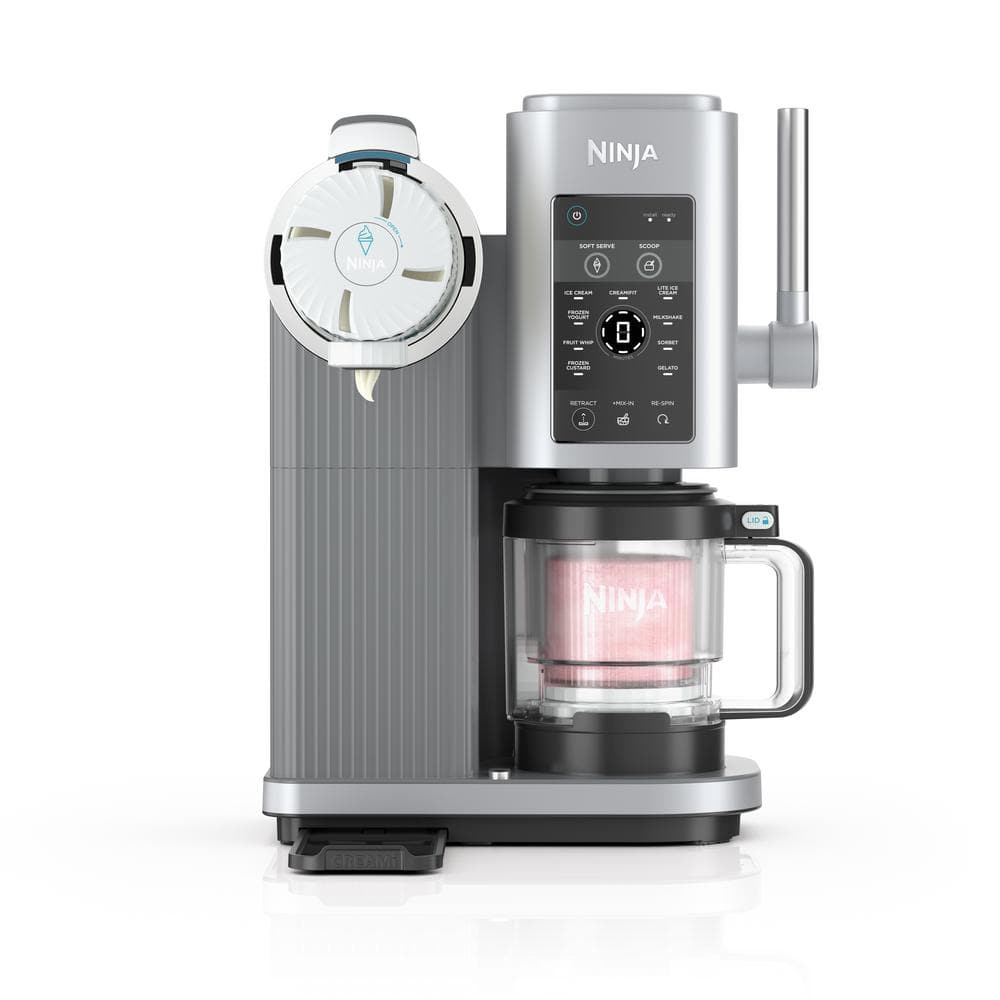 Swirl By CREAMi 16 oz. 13 in. 1 Soft Serve and Ice Cream Maker for Frozen Yogurt Low Calorie Programs and More in Silver
