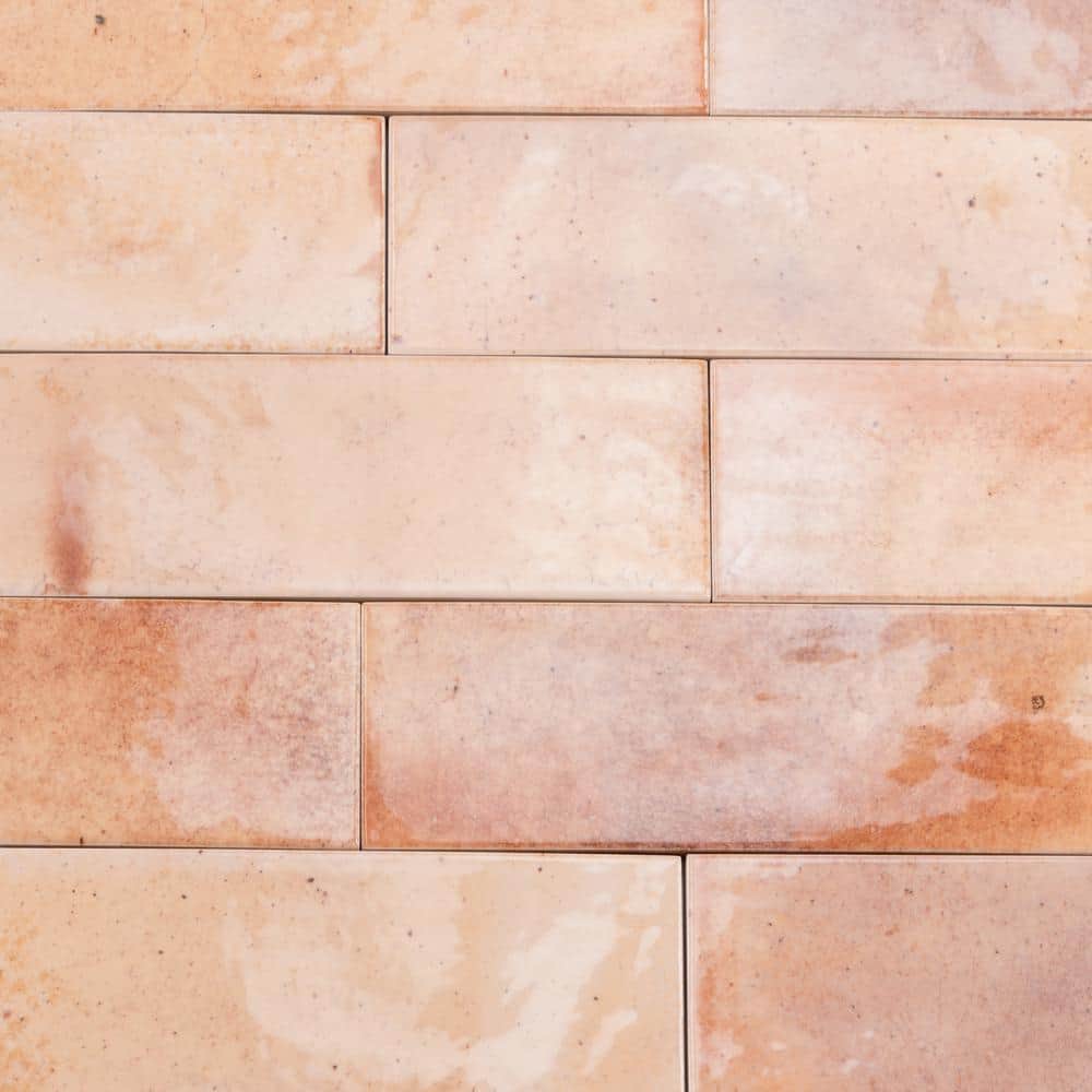 7.9'' Glossy Beige Ceramic Subway Tile for Kitchen and Bathroom