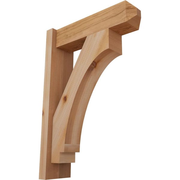 Ekena Millwork 6 in. x 26 in. x 18 in. Western Red Cedar Imperial Craftsman Smooth Outlooker